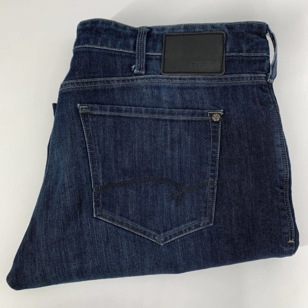 Mavi Jeans Mens Size 40x32 Relaxed Straight Leg Dark Wash Mid‎ Rise Pants